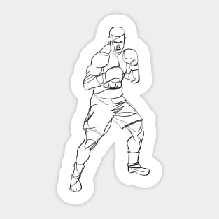 boxing art Sticker